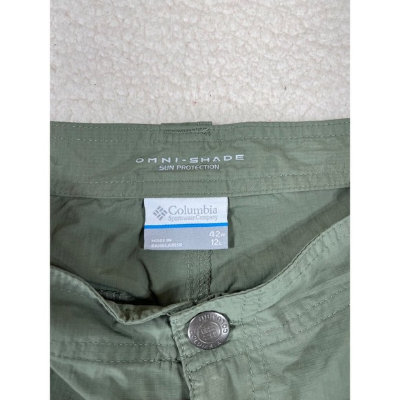 Columbia Omni Shade Men's 42 Green Sun Protection Shorts‎ - Picture 2 of 9